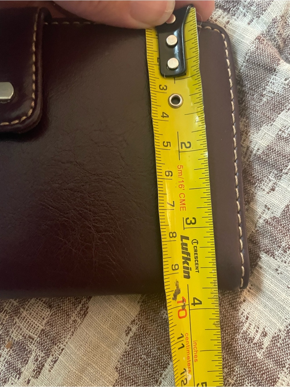Nine West Deep Plum Leather Snap Wallet - Picture 6 of 6